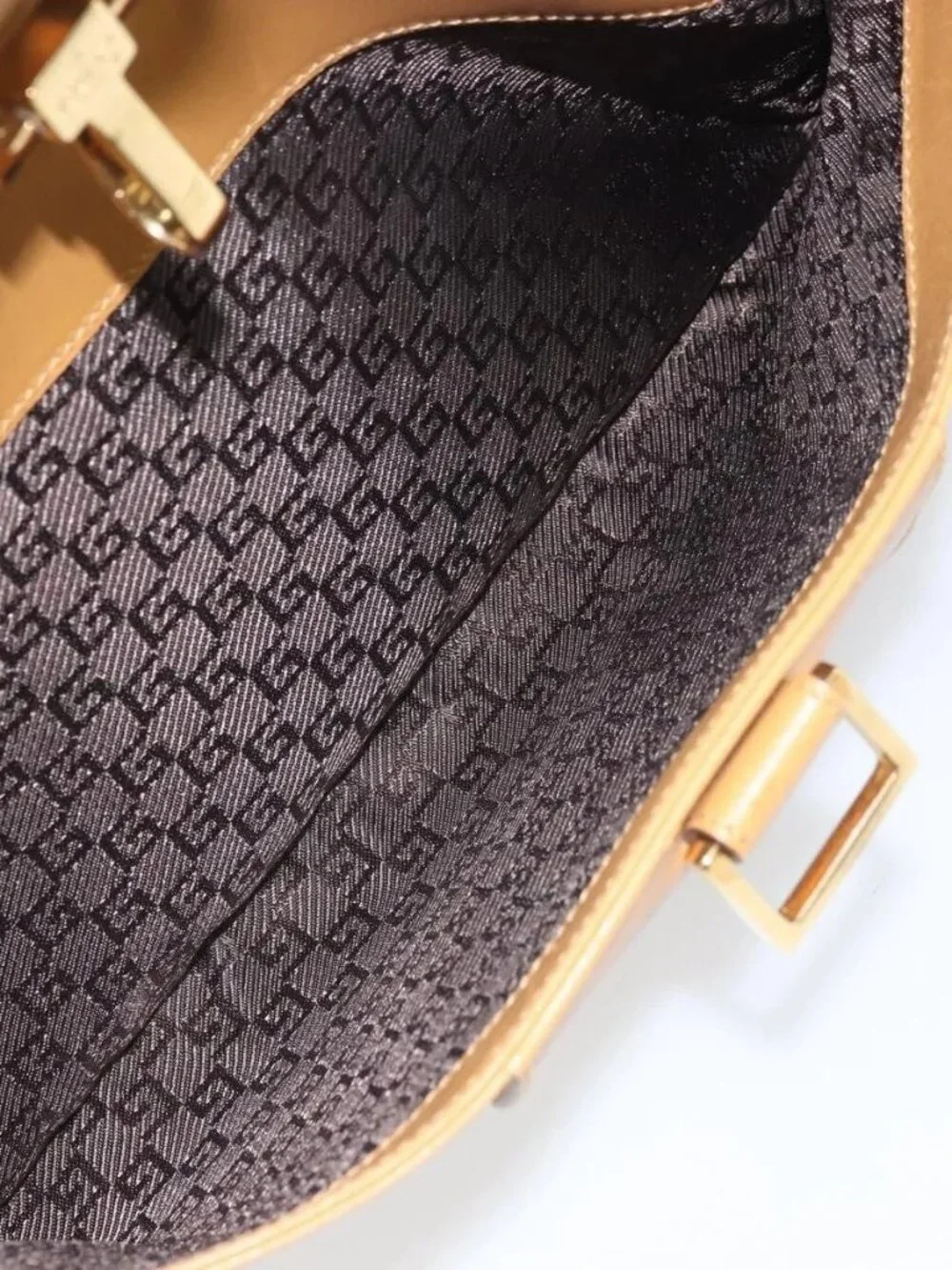 GUCCI Jackie Sherry Line Shoulder Bag Leather Brown Gold 001 4094 Auth 172211 - Picture 13 of 16